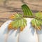 Glitzhome® 39.5" Fall Oversized Metal Ivory Pumpkin Yard Stake, Wall or Standing Decor